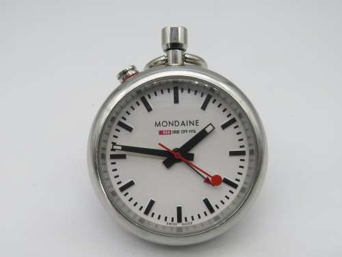 Mondaine Mini Quartz Travel / Desk Clock with Alarm Function - Working Condition