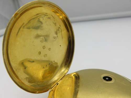 Beautiful Antique 18 Carat Gold Pocket Watch with Key - RARE this Nice - Working Condition
