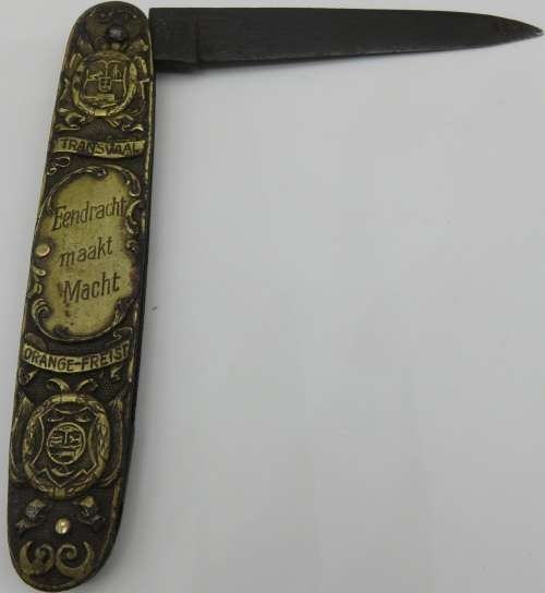 Boer War Paul Kruger / De Wet Pocket Knife - EENDRACHT MAAKT MACHT | Fun R1 Start
