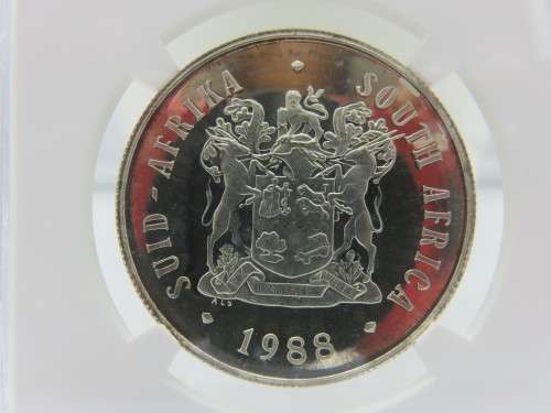 1988 South Africa `The Great Trek` Silver R1 NGC Graded PF66 | FUN R1 Start