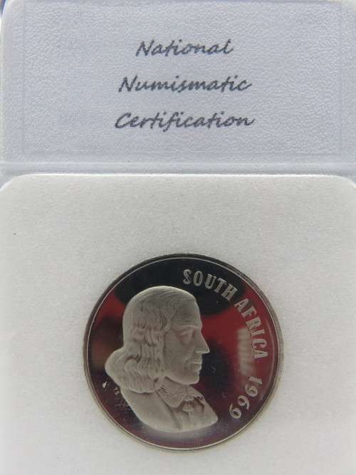 1969 South Africa 50 Cents NNC Graded Proof 70 Deep Cameo | Fun R1 Start