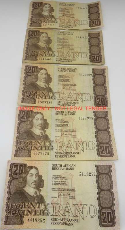 35 x GPC de Kock R20 Replacement Notes Z Series | Winning Bidder Gets All 35 Replacement Notes