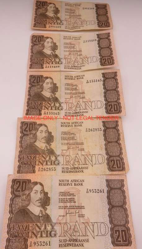 35 x GPC de Kock R20 Replacement Notes Z Series | Winning Bidder Gets All 35 Replacement Notes