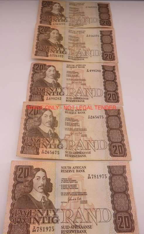 35 x GPC de Kock R20 Replacement Notes Z Series | Winning Bidder Gets All 35 Replacement Notes