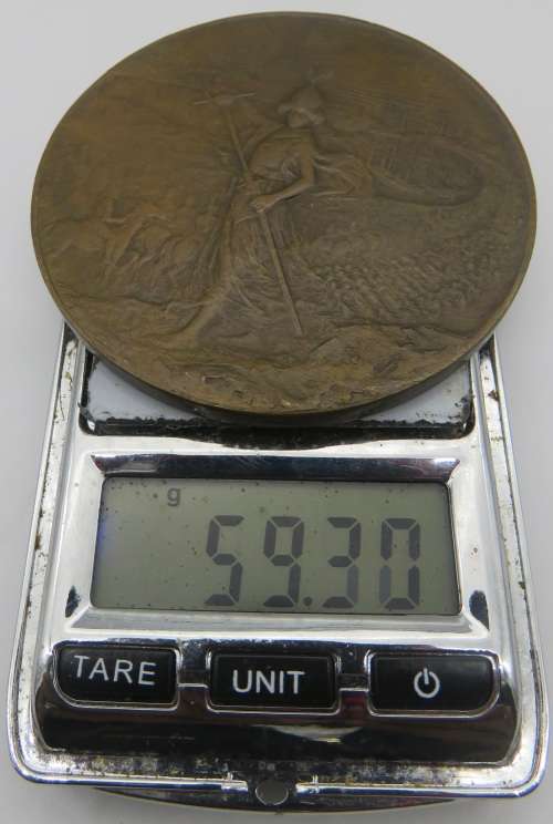 Great Britain: Boer War Memorial, PAX / `Gave their Lives for King and Country` - 52mm Bronze Medal