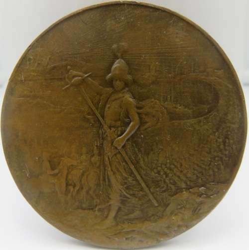 Great Britain: Boer War Memorial, PAX / `Gave their Lives for King and Country` - 52mm Bronze Medal