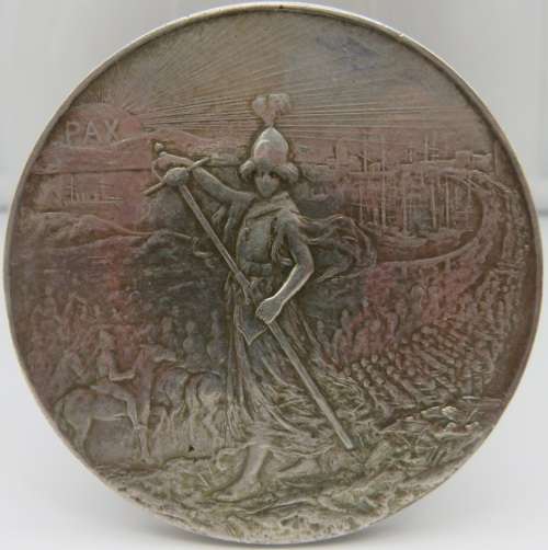 Great Britain: Boer War Memorial, PAX / `Gave their Lives for King and Country` - 52mm Silver Medal