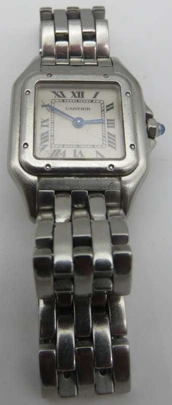 Cartier Panthere De Cartier Ladies 22mm Stainless Steel Watch - 100% Working Condition