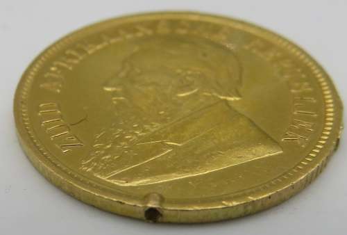 1896 Paul Kruger ZAR Halfpond - 3.95 Grams Gold 22 Carat