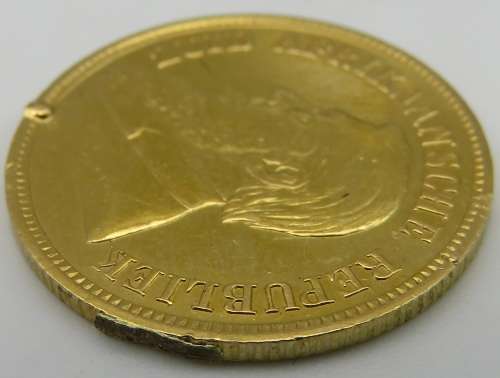 1896 Paul Kruger ZAR Halfpond - 3.95 Grams Gold 22 Carat