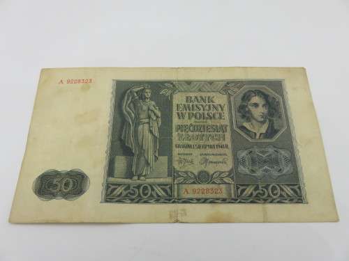 Poland: German Occupation 50 Zlotych of 1941 Pick 102