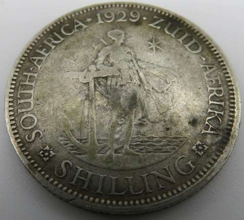 South Africa: Union King George V Silver One Shilling of 1929