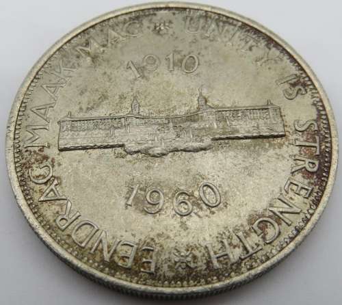 South Africa: Union Silver 5 Shilling (Crown) of 1960