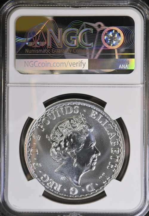 Great Britain: Britannia Silver 1oz Fine Silver of 2023 MS 69 NGC