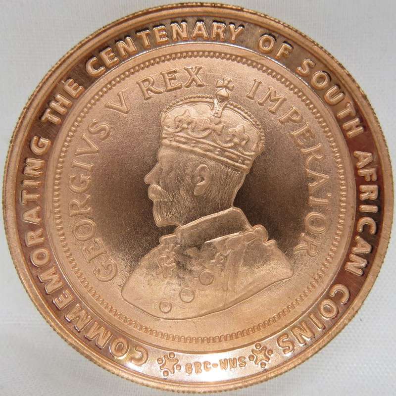 South Africa: Union 100th Anniversary Bronze Medallion (1923-2023).