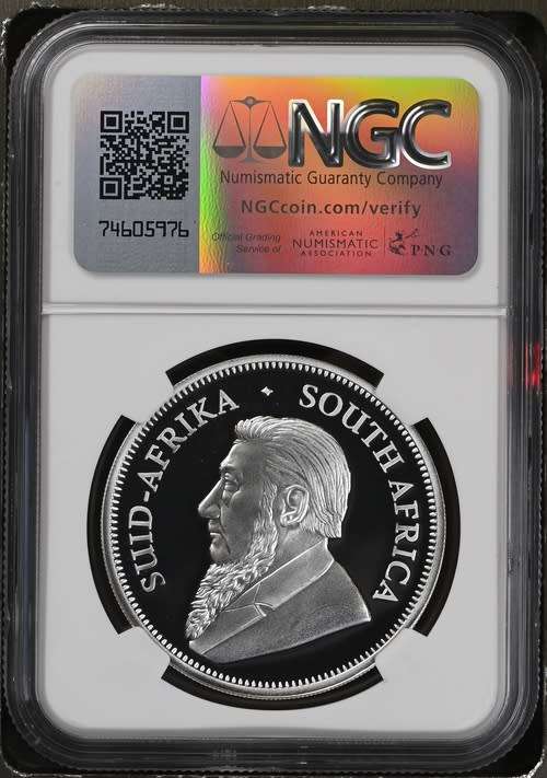 Silver PRIVY Krugerrand 1oz Johannesburg Coin Fair Privy of 2024 Proof 70 Ultra Cameo NGC.