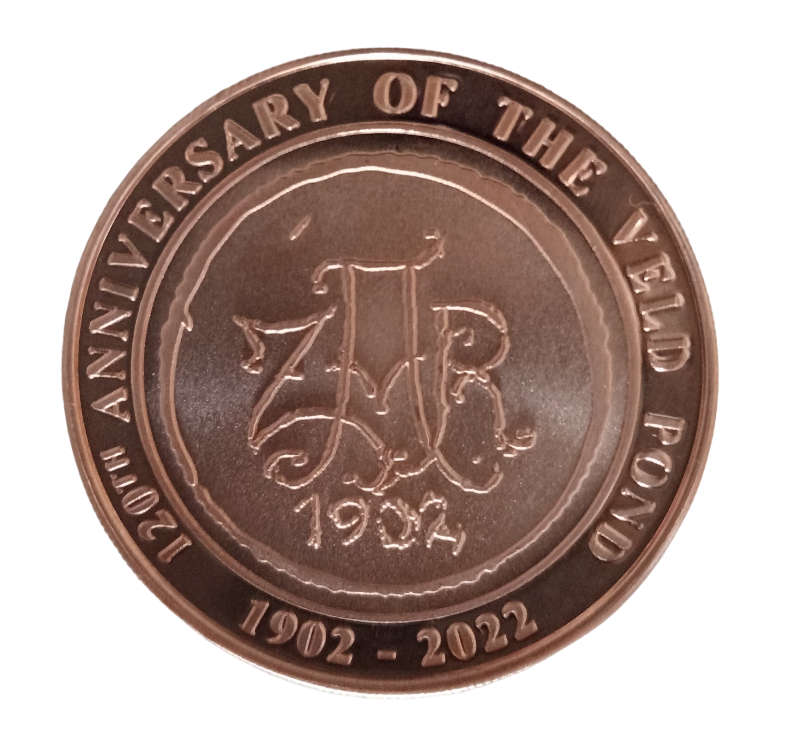 Crazy R1 Start - Mint Error -1902-2022 Copper Coin To Commemorate 120th Anniversary of The Veld Pond
