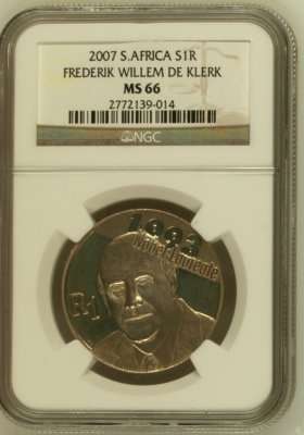 2007 FW De Klerk R1 Silver NGC MS66 # Mintage 882 Only ### Ultra Rare in UNC # HIGH GRADE # R1 Start