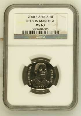2000 Mandela R5 NGC Graded MS63 ### HIGH GRADE ### Perfect UNC ### R1 Start