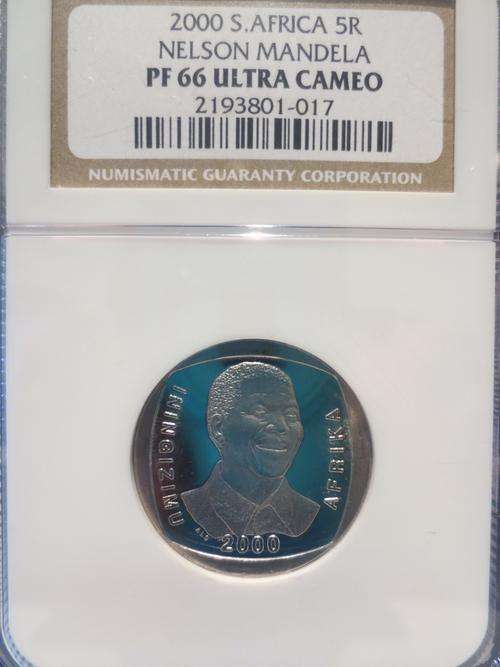 2000 Mandela R5 NGC PF66 Ultra Cameo ### YES Proof 66 ### HIGHLY SOUGHT AFTER ### R1 Start