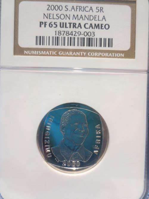 2000 Mandela R5 NGC PF65 Ultra Cameo ### YES Proof 65 ### HIGHLY SOUGHT AFTER ### R1 Start