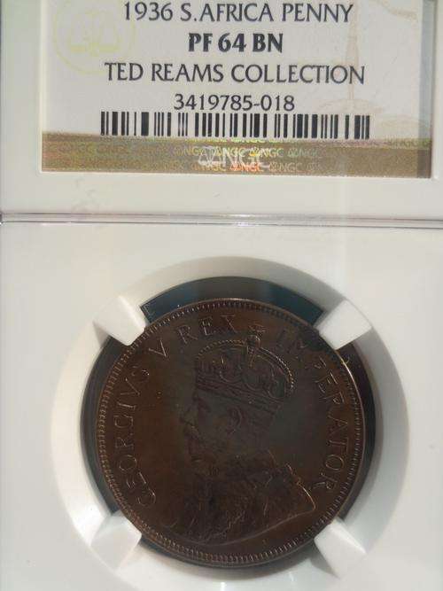 1936 SA Union Penny NGC Graded Proof 64 # Mintage: 40 Only # A RARE FIND #