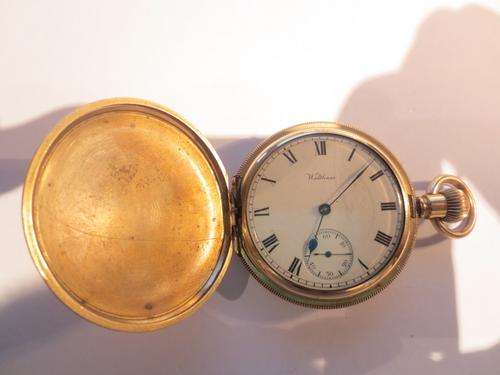 1888 Waltham Pocket Watch - Illinois Watch Case Co. Elgin U.S.A. # Works Perfectly Fine # Boer War?
