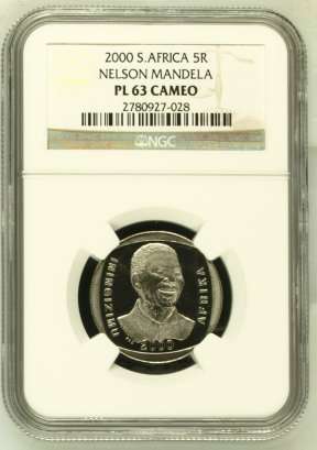 2000 Mandela R5 NGC PL63 Cameo # FUN ends FRIDAY 4pm #
