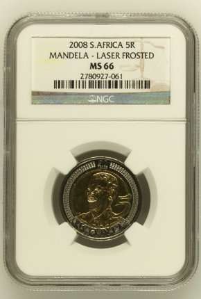 ### Laser Frosted ### Mandela 90th Birthday R5 Laser Frosted NGC MS66 #### FUN IN JAN ###