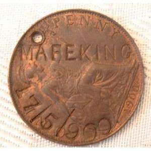 BOER WAR RELIEF OF MAFEKING 17/05/1900 VICTORIAN PENNY # RARE # FUN ends FRIDAY 4pm #