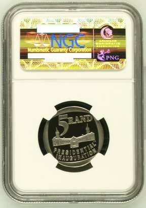 1994 Mandela Inauguration R5 NGC PF68 Ultra Cameo # GEM PROOF # FUN ends FRIDAY 8pm #