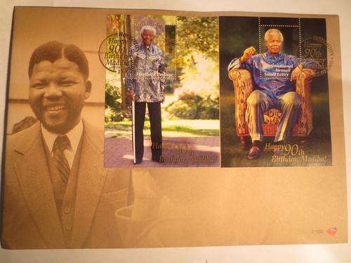 2008 Mandela 90th Birthday FDC Cover With Stamps # ISSUED FROM POST OFFICE #FUN ends Friday 8pm #