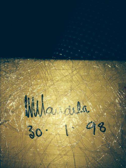 Nelson Mandela Original Signed & Dated (30-1-98) Cricket Bat - UNIQUE - FIRST WE HAVE SEEN LIKE THIS