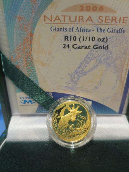 2006 Natura Giraffe Proof 1/10oz Gold 24 Carat (999.99) # FUN SUNDAY #