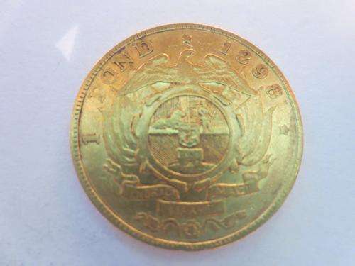 1898 ZAR Gold Pond # 8 Grams Gold 22 Carat # FUN SUNDAY #