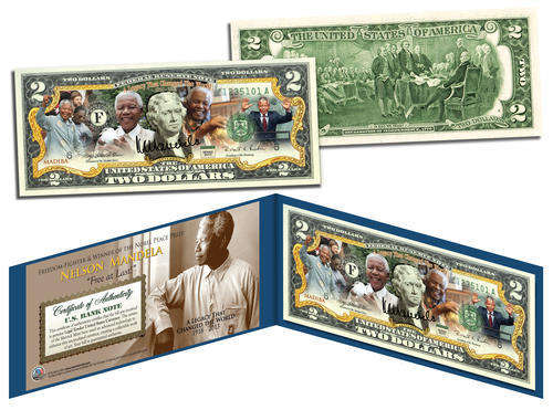 Nelson Mandela "A Legacy That Changed The World" Colourized $2 Note | Mintage: 500 Only