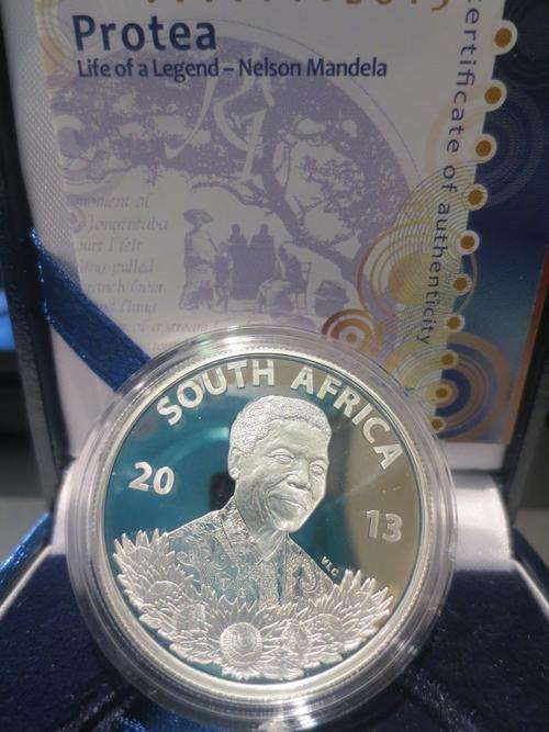 2013 Protea Nelson Mandela Life of a Legend R1 Silver PROOF | SEALED AS FROM SA MINT | FUN SUNDAY |