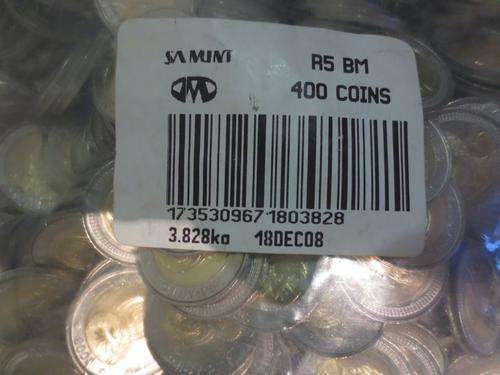 Sealed Bag of 400 x 2008 Mandela 90th Birthday R5 Coins - DATE: 18 December 2008 | RARE | FUN SUNDAY