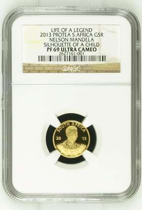 2013 Protea Nelson Mandela Life of a Legend 1/10th oz Gold NGC PF69 | FUN SUNDAY |