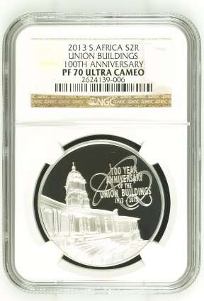 2013 Union Buildings 100th Anniversary Silver R2 Crown NGC PF70 | PERFECT 70 | FUN SUNDAY |