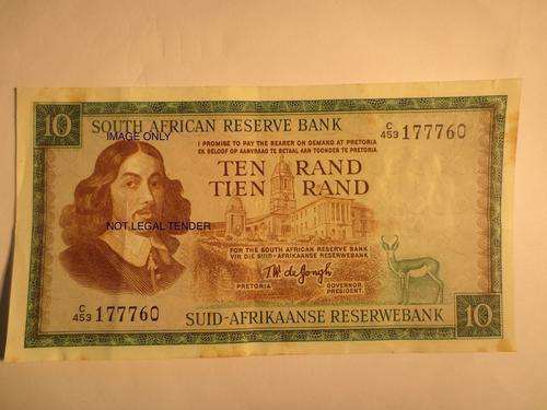 TW de JONGH TEN RAND NOTE | FUN SUNDAY |