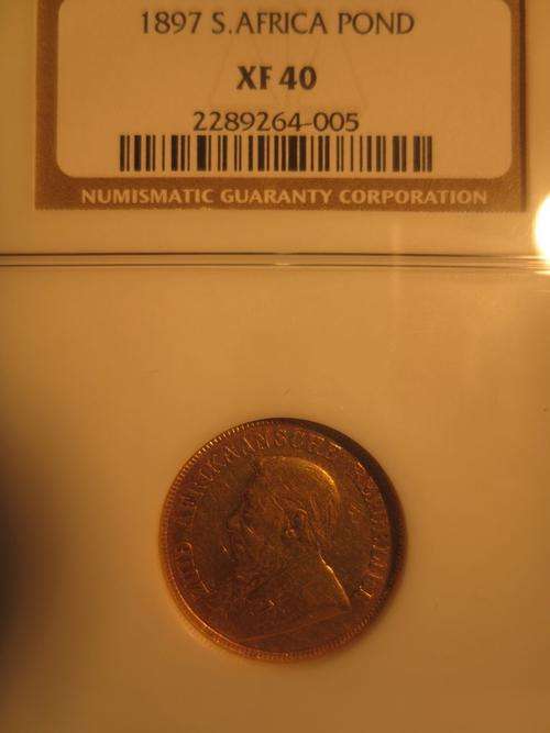 1897 ZAR GOLD POND NGC GRADED XF40 | LUSTROUS | Hern's Price EF - R35 000 | FUN SUNDAY |