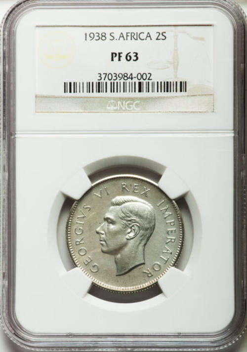 1938 SA Union Silver 2 Shilling NGC Proof 63 | Mintage: 44 Only | Hern's Price R17 000 | RARE |