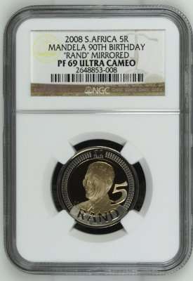 2008 Mandela 90th Birthday R5 NGC PF69 | Superb Gem Proof | FUN SUNDAY |