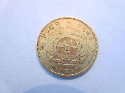1895 ZAR Gold Half Pond | Lustrous | Previously Graded by SANGS as VF35 | FUN SUNDAY |