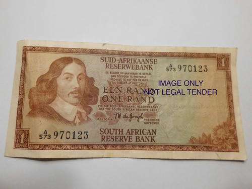 1967 TW de JONGH ONE RAND NOTE  | FUN SUNDAY |