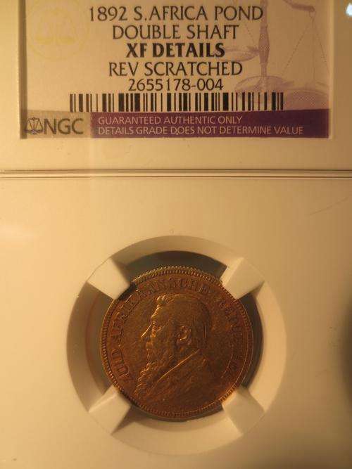 1892 ZAR Gold Pond NGC Graded XF | Details | Lustrous | FUN SUNDAY |