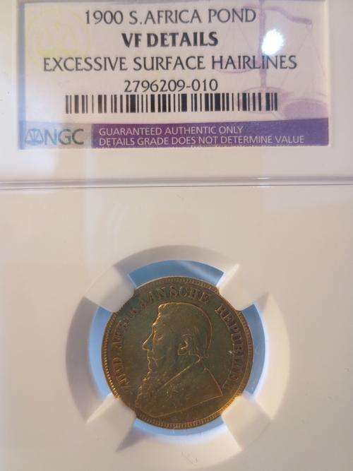 1900 ZAR Gold Pond NGC Graded VF Details
