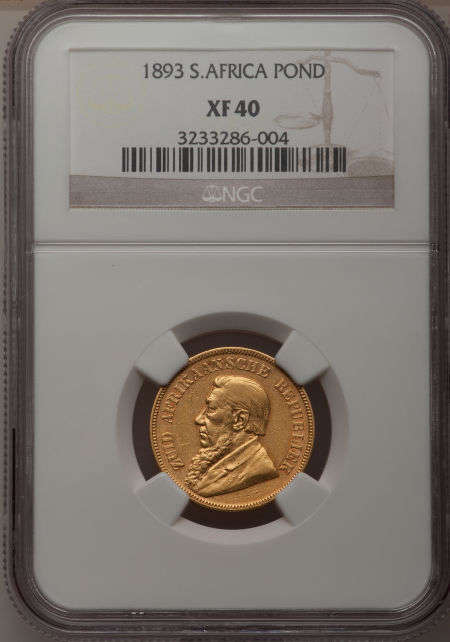1893 ZAR Pond NGC XF40 - Herns Price: R15000 - Lustrous @@@ R1 Start
