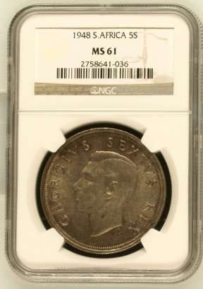 1948 SA Union Crown NGC MS61 - Perfect - Crazy 1 Day Auction @ R1 Start